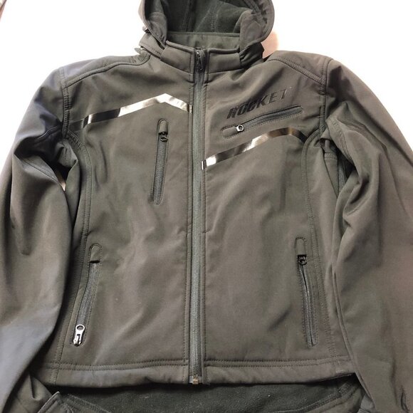 Joe Rocket Black Textile Fully Armored Motorcycle Jacket w/Removable Hood Small - Picture 3 of 14
